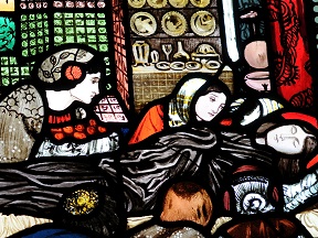 Stained glass window at Christ Church Cathedral Oxford 288px