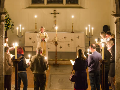 Easter Saturday evening service at St James Shere - Jonathan Cross